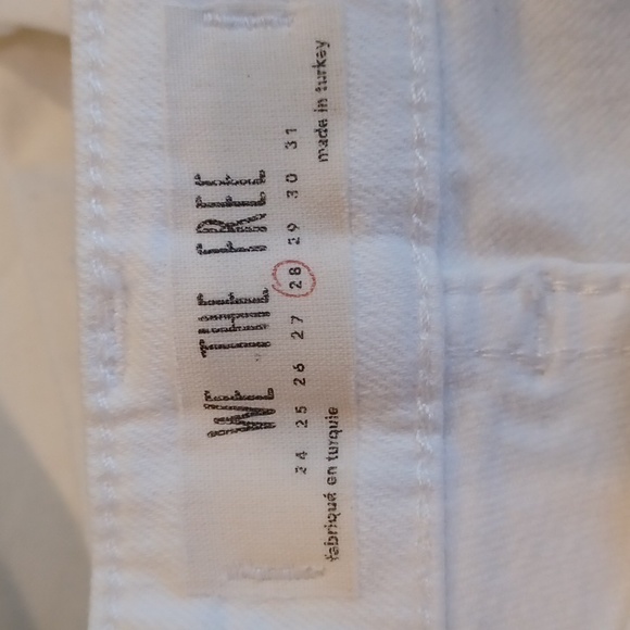 We The Free White Floral Cutout Jeans Women's 28 - Picture 12 of 13